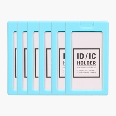 

Deli 8337 transparent lining certificate card sets work permits staff card vertical six loaded blue