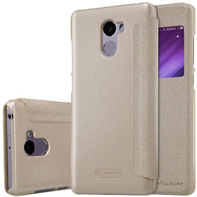 

Xiaomi redmi 4 редми 4 NILLKIN НОВАЯ КОЖА прецедентного Искорка кожаный чехол Откидная крышка FOR 16g