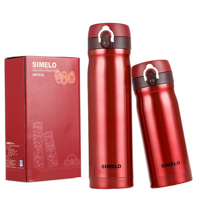

SIMELO impression of the Kyoto train era happy couple on the cup 500ml 350ml elegant red