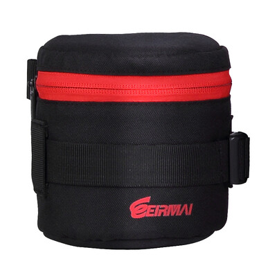 

Rui Ma EIRMAI L2020 SLR camera lens bag barrel thick anti-collision shock Canon Nikon lens bag red edge