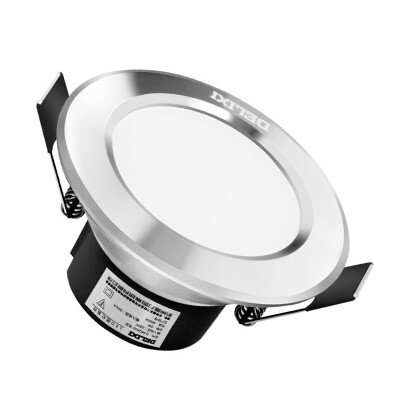 

Jingdong supermarket] Delixi (DELIXI) LED downlight bright silver 3W cold white hole 6.5-8 cm