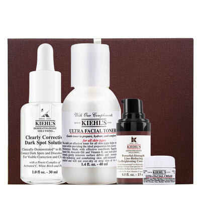 

Kiehl&39s VC Whitening Set Set Whitening Essence 30ml Victoria C Eye Lotion 15ml Toner 40ml Cream 7ml skin care products gift box random