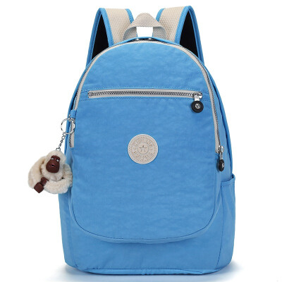 

Kipling leisure travel monkey ornaments shoulder bag backpack K15016 light blue