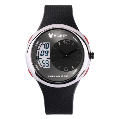 

【 】 Disney (Disney) watch children's watch boy luminous electronic watch middle school student watch multi-function sports table silver
