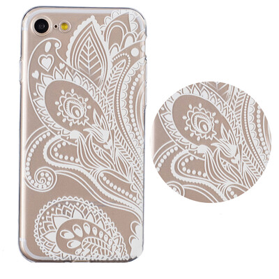 

Hot Ultra Thin Mandala Lace TPU Gel SOFT Case Cover For iPhone 7 580330