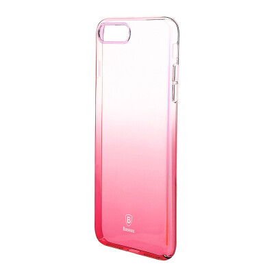 

(BASEUS) mobile phone case transparent protective cover gradient hard creative male and female protective shell for Apple iPhone7 4.7 inch through powder