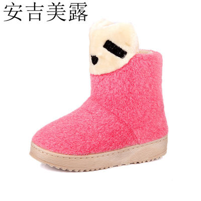 

Anji beauty cartoon fun Children's shoes dew Maomao shoes boots a female line