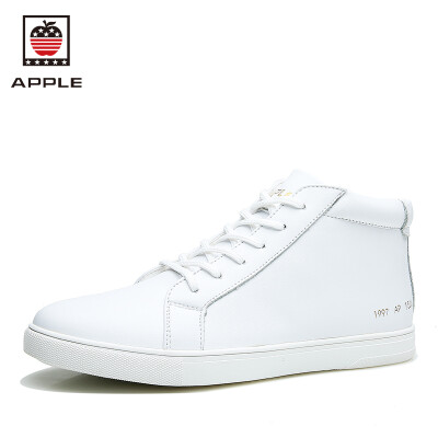 

Apple mens Fashion Sneakers nature leather high-cut Comfortable casual shoes