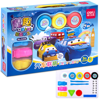 

Deli (гастроном) 6453 Fun волшебного света глина / грязь цвета костюм 3d цвета грязь DIY игрушка 36 цветов загружаются