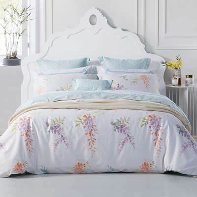 

Toused Bedding Home Textiles Twill Twill Prints Four-piece Cotton Bed Sheets Package Dongguan Flowering Purple 18m Bed 220 240cm