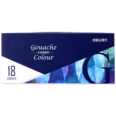 

Elite deli 73854 Art Painting 18 Color Powder Paint Boxes