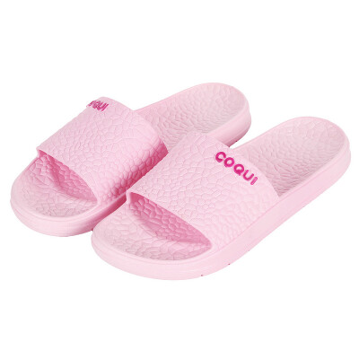 

Cool coqui four seasons couple home bathroom slippers home simple soft bottom beach bath cool slippers women pink 40-41 yards CQ5071