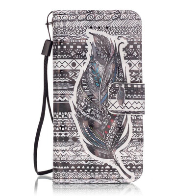 

Plumes Design PU Leather Flip Cover Wallet Card Holder Case for IPHONE 5