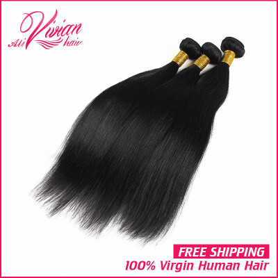 

8A Peruvian Virgin Hair Weft 3pcs Hair Bundles Unprocessed 100% Human Virgin Hair Extensions Peruvian Straight Weaves Weft Hair