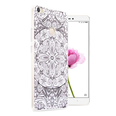

ESCASE millet Max mobile phone shell millet Max mobile phone sets millet phone shell wrestling soft shell illustrations relief 644 inch Han Ting white jade