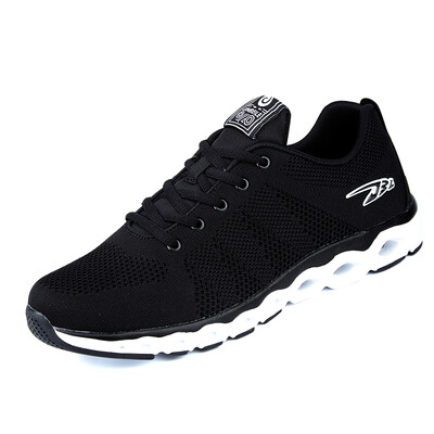 

JINBEILE (JINBEILE) Couples Cross-country running shoes flying woven men and women walking shoes outdoor sports shoes JBLX127756 black 43 yards