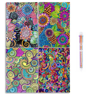 

Kinbor Notepad Notebook Journal with Fluorescent pen/ Pigment+ Brush DTB01001