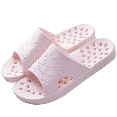 

Jingdong supermarket] love home couple leakage bath slippers massage cool slippers female models pink 39/40 yards TC707