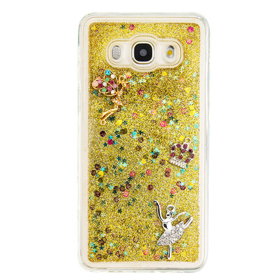 

Динамический Quicksand Блеск наливные Мягкая ТПУ чехол для SAMSUNG J510
