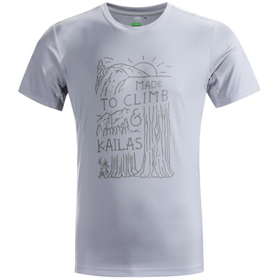 

Kailas (Kailas) круглая шея футболка Slim с коротким рукавом спортивный пот дышащая стрейч быстрая модель одежды модели мужчин облако серый M