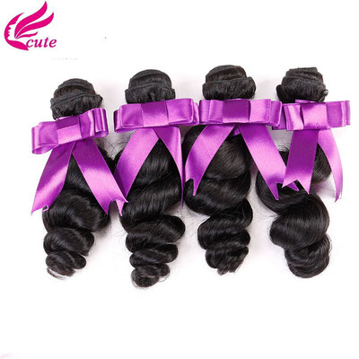 

8A Brazilian Virgin Hair 4 Bundles Brazilian Human Hair Weave Rosa Hair 100gPcs Products Brazilian Loose Wave Bundles