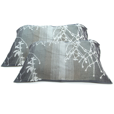 

Matt towel home textiles cotton yarn-dyed jacquard thicker soft shadow pillow towel two gray 50 80cm 170g