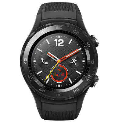 

HUAWEI WATCH 2 Smart Sports Watch 4G Edition Independent SIM Card Call GPS Heart Rate Carbon Crystal Black