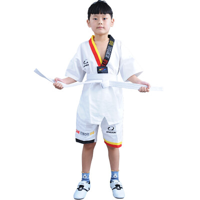 

Taekwondo clothing children's clothing summer summer half-sleeved Taekwondo Road clothing cotton short-sleeved men and women training clothing