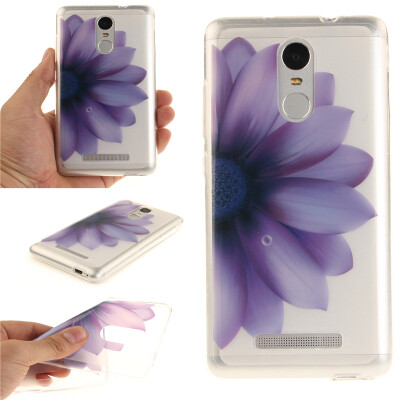 

Half flower Pattern Soft Thin TPU Rubber Silicone Gel Case Cover for XiaoMi RedMi Note3