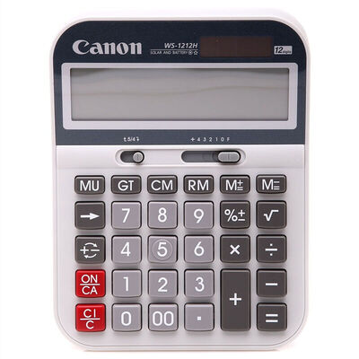 

(Canon) WS-1212H 12-разрядный калькулятор