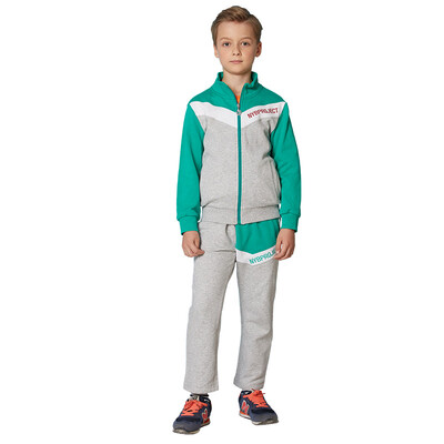 

JJLKIDS Partner Club children's clothing children's clothing spring sports leisure jacket pants two pieces BCZ61047 green 140