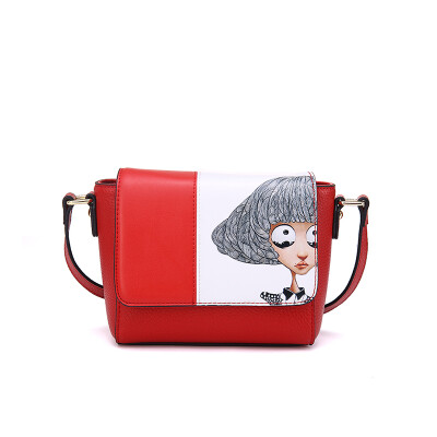 

Thousands of benefits QIANBH lady Messenger bag big head sister fashion shoulder bag mini small bag 01 1452-8 06 red