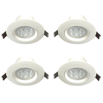 

Jingdong Supermarket Simon SIMON LED Spotlight Ceiling Light ivory white 4-watt white open hole 75-85 cm four special equipment