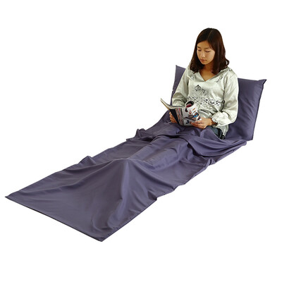 

Xin Qin travel travel single sleeping bag air conditioning warmth by the portable hotel hotel separated dirty sleeping bag outdoor wild camp sleeping bag liner purple 160 * 210cm