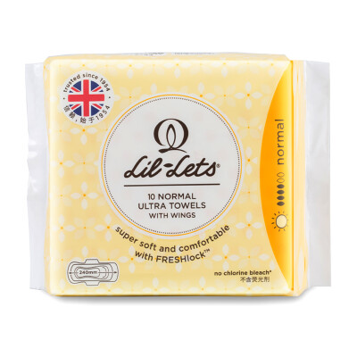 

Lil-lets Freshlock fresh lock cotton soft daily sanitary napkins 10 pieces