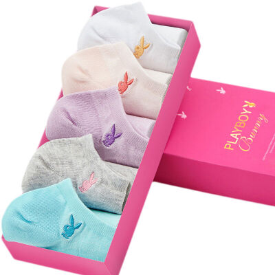 

Jingdong Supermarket] Playboy (PLAYBOY) 2717 men socks cotton thick tube movement business leisure cotton socks socks 8 double gift box 2 black 3 dark gray