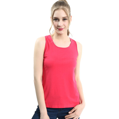 

TINSINO ladies vest soft&comfortable breathable wild vest rose red