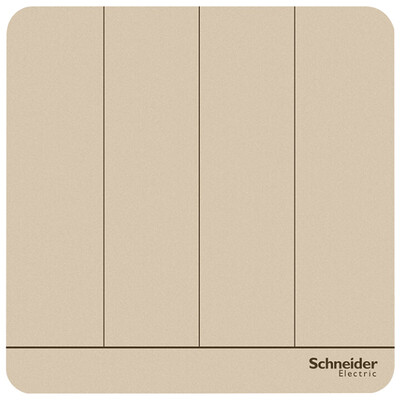 

Schneider Schneider switch socket switch panel four open dual control switch 16A is still a series of twilight gold