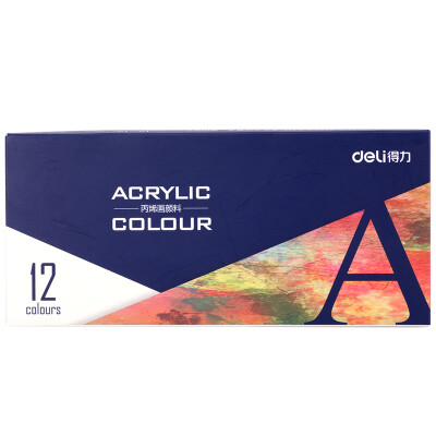 

Deli 73856 art painting 12-color acrylic pigment boxed