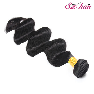 

SZC Hair 8"26" inch Indian Virgin Hair Body Wave 1 Bundles 100g Grade 100 Unprocessed Virgin Human Hair Weave Weft Natural Color