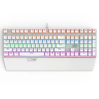 

Лей Бай (Rapoo) V760 смешанного цвет с подсветкой игровой механической клавиатур игровой клавиатурой клавиатура с подсветкой ось белого чая
