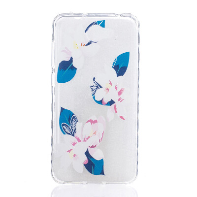 

Purple lily Pattern Soft Thin TPU Rubber Silicone Gel Case Cover for HUAWEI Y5 II