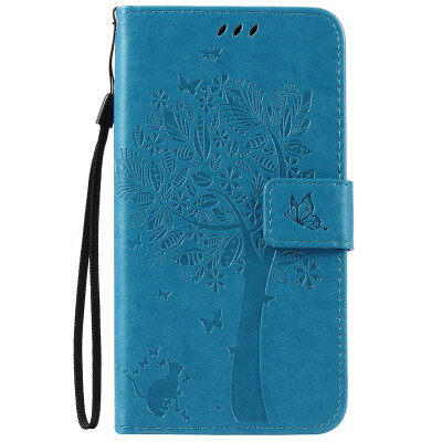

Blue Tree Design PU Leather Flip Cover Wallet Card Holder Case for HUAWEI MATE