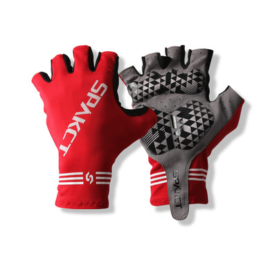 

Sparkct Skeleton S13G03 nature short elasticity super-fit riding gloves red M code