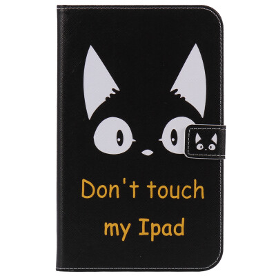 

Cat Ears Design PU Leather Flip Cover Wallet Card Holder Case for SAMSUNG T377