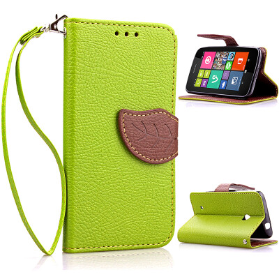 

Green Design PU Leather Flip Cover Wallet Card Holder Case for Nokia Lumia 530