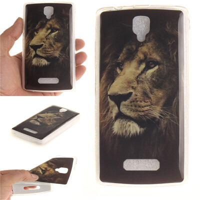 

Lions Pattern Soft Thin TPU Rubber Silicone Gel Case Cover for Lenovo A2010