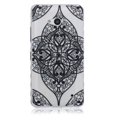 

Black love Pattern Soft Thin TPU Rubber Silicone Gel Case Cover for Microsoft Lumia 640