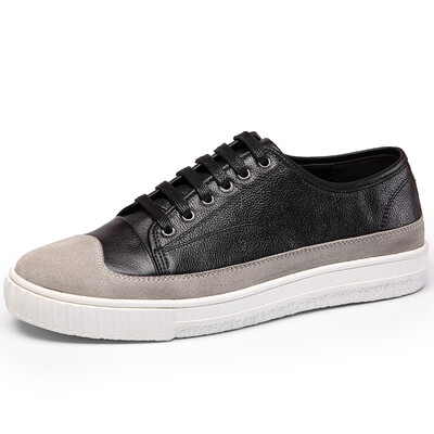 

COSO Korean youth tide shoes boys lace casual shoes fashion wild outdoor shoes C8733 black 39 yards