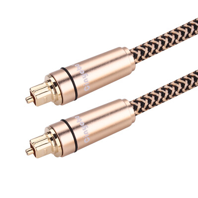 

Cinyobo) fever digital optical fiber audio interface SPDIF / TOSLINK interface connector TV audio amplifier fiber gold 5 meters